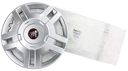 Original FIAT Wheel Trim, 15 Inch Rim, Red Emblem FIAT Ducato Type 250 to 2014, OE 1358879080