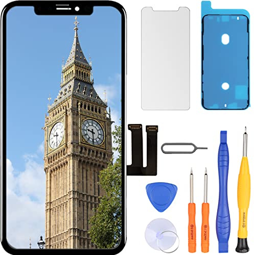 LL TRADER Écran pour iPhone 11, 6.1 LCD Remplacement et Kits | Retina FHD Écran Tactile 3D Touch Digitizer Cadre Montage avec Ruban Adhésif Étanche, Protecteur (Programmable Truetone)