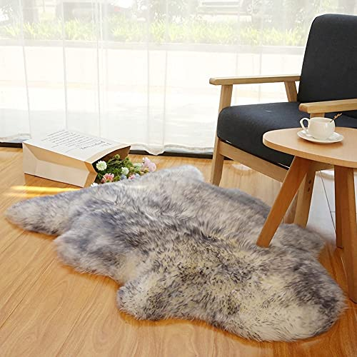 Altlue Real Genuine Sheepskin Throw - Fluffy Fur Rug (70X100cm)