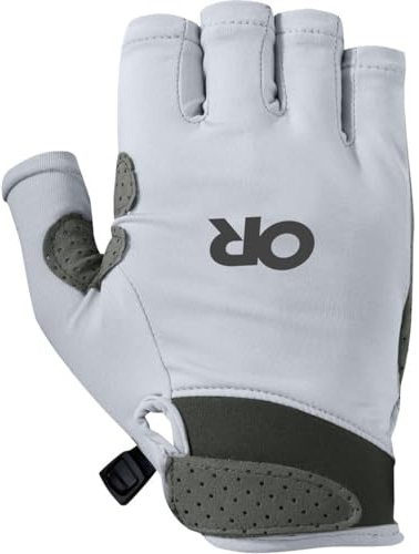 Outdoor Research ActiveIce Chroma Sun Gloves | UV Protection Hand Gloves for Men & Women, UPF 50+, Breathable Fabric, Titanium Grey, Medium