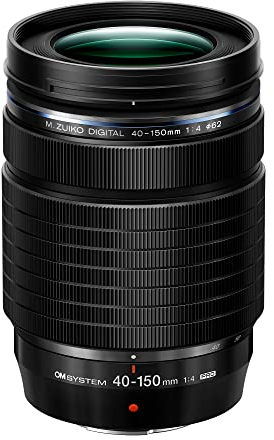 OM SYSTEM M.Zuiko Digital ED 40-150 F4.0 PRO, Compact and Lightweight Telephoto Zoom suitable for all MFT cameras (Olympus OM-D & PEN models, Panasonic G-series), black