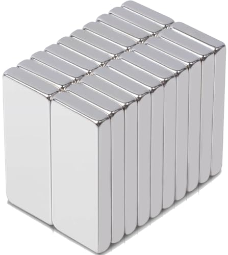 MIN Ci 20 starke kleine Neodym-Magnete 30 x 10 x 3 mm rechteckig flach magnetische Platten für Kühlschrank, Whiteboard, Küchenschrank