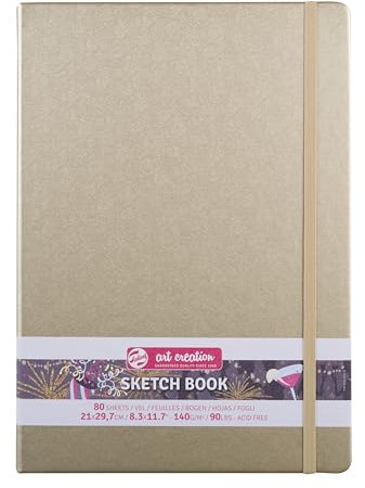 Talens Art Creation Skizzenbuch 80 Blatt, 21 x 30 cm, Weißgold