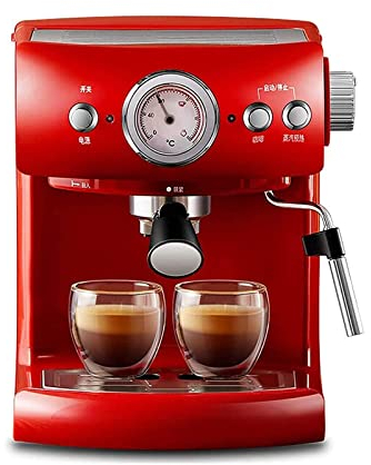 19 Bar Espresso Machine,Stainless Steel Compact Espresso Maker with Milk Frother Wand,Professional Coffee Machine for Espresso,Cappuccino and Latte