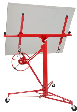 Alightup Plattenheber,Trockenbau,Rigipsplatten,osb platten montagehilfe 1-Mann-Bedienung,bis max 68 kg,140-335cm höhenverstellbar,mit 3 Rädern
