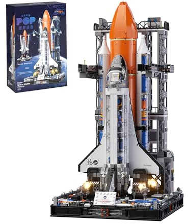 VannMold Space Shuttle Klemmbausteine, 2226 Teile Bauen Sie Ihr Eigenes Space Shuttle Modell, Space Spielzeug Geschenke für Kinder 8+ Jungen Mädchen Geeignet für Teen und Erwachsene mit Anweisungen