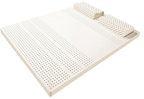 ABJGHYUT 100% natürlicher Latextopper - in voller Größe - langlebig und Nicht leicht zu kollabieren, Latex -Matratzen -Topper, natürliche Latex -Matratze,5cm,90x200cm