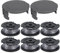 Eyoloty 6Pack F016800569 F016800385 Replacement Strimmer Wire 16Ft/1.6mm Compatible with Bosch EasyGrassCut 18/23/ 26/18-230/18-260 Grass Trimmer, with 2Pack F016F05320 Cover