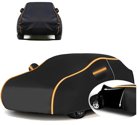 Wasserdicht Auto-Abdeckung für op𝐞l Astra H 2004-2010 (424.9 x 175.3 x 146cm),Langlebig, beständig gegen sauren Regen, staubdicht, UV-beständig, Kratzfest, mit elastischem Spannrand