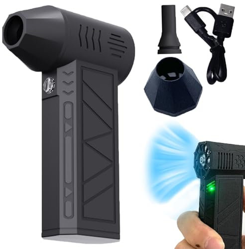 YTAFONPO Spazzaneve Turbo Snowwhiz LED, Ventola Turbo per Auto Super Potente 10 Volte più Veloce, spazzaneve Elettrico Mini Turbo Breeze Regolabile a 3 velocità