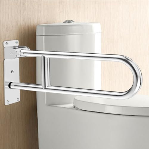 Rouzin Aufstehhilfe Toilette,WandstüTzgriff Klappbar,Behinderten Wc Haltegriff füR Senioren,Upgraded Handicap Grab Bars füR Schwangere Frauen äLtere Menschen Behinderungen
