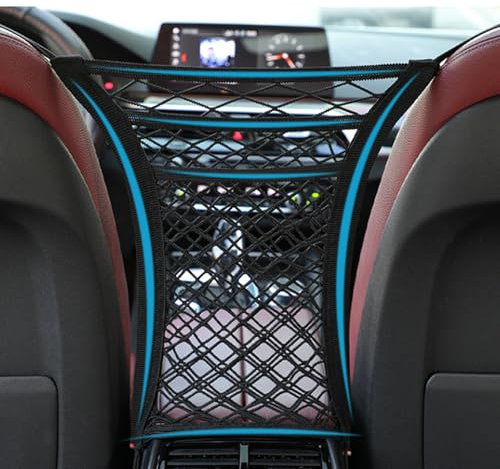 Autositz Aufbewahrungsnetz für Mercedes Ben-z V Class 1996-2025 W638 W639 W447,Kofferraum Netztasche Aufbewahrungsnetz,Kofferraum Netz Organisationsnetz Halter Barrier für Hunde Kinder