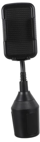 HOOTNEE Support Voiture Téléphone et Tablette Ajustable Porte Gobelet Auto Compatible Installation Rapide avec Bouton de Maintien Sécurisé Mode Portrait ou Paysage