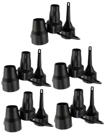 Mikinona 5 Sets Air Pump Replacement Nozzles Plastic Inflatable Pump Attachments for Air Bed Mattress Accessories