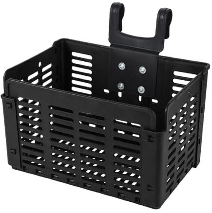 Panier de vélo pliable – Support avant amovible, rangement léger pour vélo | Accessoires de vélo de banlieue, organisateur de guidon de montagne, panier de transport de voyage, organisateur de vélo