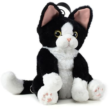 para gatos de peluche: mochila de felpa y realista, y divertida, diseño ligero y duradero, fácil de llevar | mochila de felpa para gatos proporciona diversión y funcionalidad