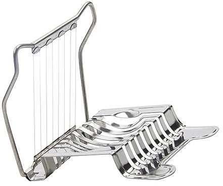 Walfront Tagliauova Tagliauova Sode in Acciaio Inossidabile, Strumento Durevole per Affettare Uova e Frutta, Utensile da Cucina Ideale per Uso Domestico (filo di acciaio)