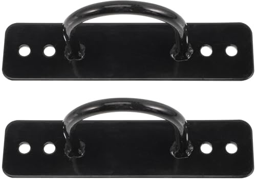Vaguelly Kit de Anclaje de Cuerda de Batalla para Gimnasio y Fitness en Casa, 2 Piezas de Acero Inoxidable Acabado Resistente y Seguro para Entrenamiento