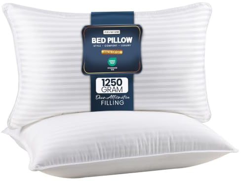 Utopia Bedding Bed Pillows for Sleeping King Size (White), Set of 2, Down Alternative Pillow for Sleeping, Cooling Hotel Quality Pillow Set for Back, Stomach or Side Sleepers