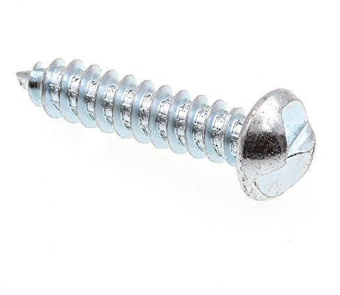 Prime-Line 9027891 Sheet Metal Screw, One Way, #12 X 1 in, Zinc Plated Steel, Pack of 100