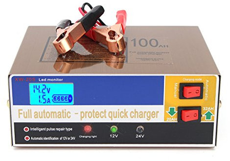 C-FUNN 110V 12V/24V 100Ah Elektrisches Batterieladegerät Intelligent Puls Repair Typ