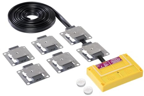 STOP&GO Marderabwehr 8 Plus-Minus Hochspannungsgerät mit Ultraschall - Das Original – Doppelte Edelstahlkontaktplatten – ohne Bordnetzanschluss – superflache Slimline-Bauweise - inkl. 2 Batterien