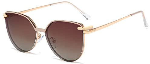 kachawoo Magnetische polarisierte Sonnenbrille Clip auf Brillen Cat Eye Gläser Anti Blue Light Brillen Frauen Fahren