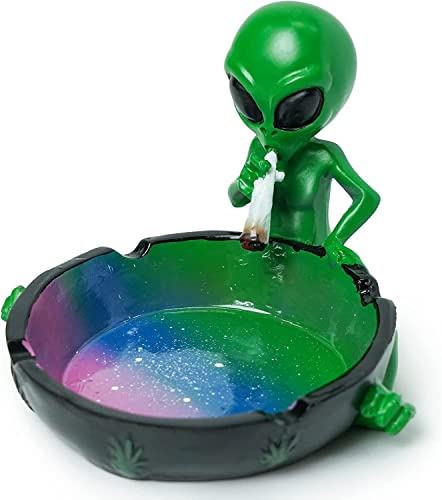 EASICOZI Gifts Alien Smoking Ashtray (Multicolor)