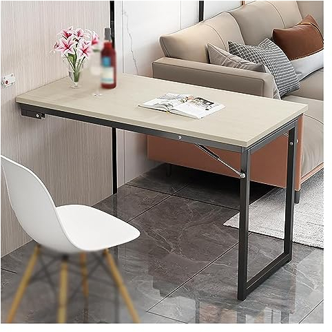 CHEMYO Wandklapptisch, Computertisch, Wandklapptisch, Wandklapptisch, Balkon, wetterfest, Wandklapptisch, platzsparender Wandklapptisch für Küche, Arbeitszimmer (Farbe: B