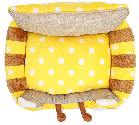 Pet Mat House Pet Mat Warmer Square for Resting for Napping for Playing for Sleeping(Bee Square nest S)