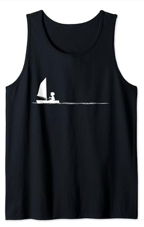 Schlauchboot Segeln Kleinkind Optimist Laser Segelboot Grafik Tank Top