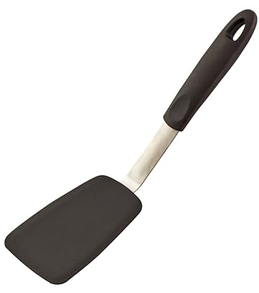 Silicone Spatula Turner - Spatulas Silicone Heat Resistant with Hole for Hanging - Spatulas for Nonstick Cookware - Small Spatulas for Kitchen Use Cooking Egg, Burgers, Crepes