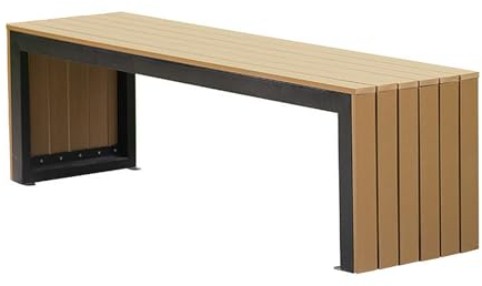 Outdoor Parkbank für Garten Quadratisch Gemeinschaftsruhebereich 179,8 cm Freizeit Hofbank