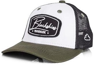 Blackskies® Race baseballkeps för barn | Justerbar barnkeps för pojkar och flickor, snygg mössa, cool mössa, födelse, dop, toppmössa, Oliv-svart, M