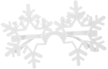 CAXUSD 1 Paar Hohle Schneeflockenbrillen Partybrillen Für Winterfestivals Maskerade Karneval Schneeflocke Form Foto-Requisiten Für Partys