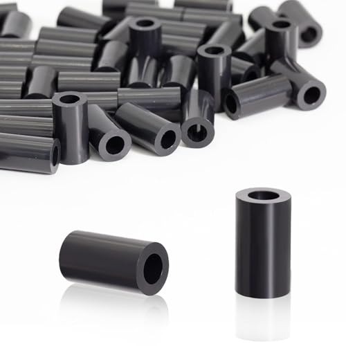 KINETOX 60 Pièces Rondelles d'espacement Rondes en ABS Entretoises Plastique Isolantes Rondelle Plastique M6 pour vis M6 11x20mm pour Circuit Imprimé | Isolation électrique