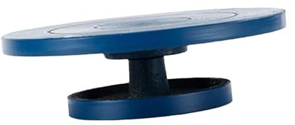 IZHAOGJING TöPferscheibe, Drehscheibe TöPfern Töpferscheibe, Bildhauerscheibe, Robustes, Vielseitiges Töpferwerkzeug-Zubehör, Metallkonstruktion Mit Lager for Farbspritzen(Blue 17cm)