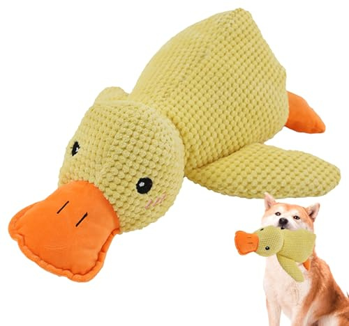 Mjuk hund lugnande hundleksak, ny uppgraderad tass kärlek lugnande leksak för hundar, pipande hundar leksaker för att hjälpa till med tuggning för tristess, medelstora valpleksaker för