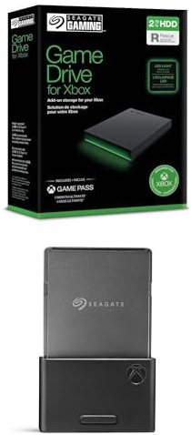 Seagate Xbox Series Game Drive Bundle – 2TB HDD + 1TB SSD | Officially Licensed Storage Expansion incl. Data Rescue Service