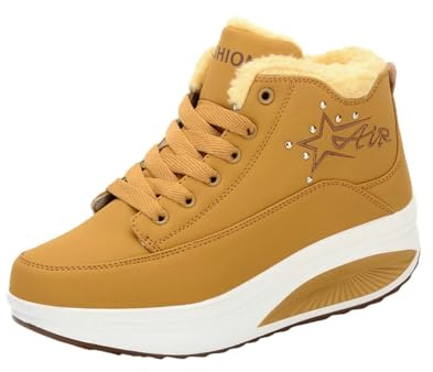 Cocila Womens Orthopedic Trainers with Arch Support Air Cushion Boot Warm Shoes Outdoor Ski Thickening (Yellow, 6) Size 7 Flat for Women UK Ladies Pumps Wedge Navy Sports & Girls 13 Plimsoles