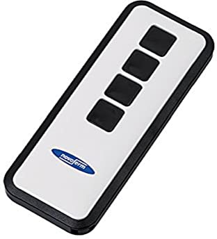Novoferm Handsender Mini-Novotron 524 (4 Kanal Sender; Wechselcode 64, 128 Bit Verschlüsselung; 433 MHz) TM15910101150, Weiß/Schwarz