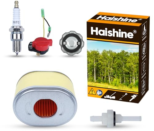 HAISHINE Filtro de Aire Tapa del Tanque de Combustible Interruptor de Filtro de unión Kit de Ajuste para Honda GX160 GX200 GX 160 200 5.5HP 6.5HP Generador de Motor de Gasolina