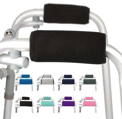 supregear Walker Handgriff Gepolsterte, 2er-Pack Weiche Bequeme Kissen Rollatoren Walker Griffpolster für Rollator Krückenpolster, Rutschfestes Atmungsaktives Mobilitätszubehör