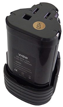 vhbw Batterie Remplacement pour Worx WA3503, WA3509, WA3505 pour Outil électrique (1500 mAh, Li-ION, 12 V)