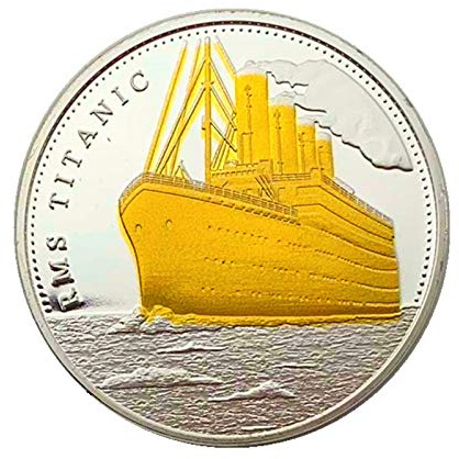 HARPIMER Titanic Münze zum Jubiläum 100, wunderschöner Einkaufschip, seltenes Erinnerungsgeschenk zum Sammeln