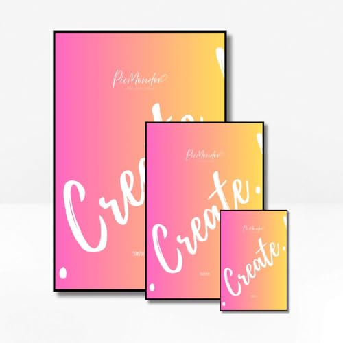 Picmondoo Bilderrahmen für Diamond Painting (Schwarz, 30x30 cm) - Bilderrahmen für Kunstwerke - Robuster Aluminiumrahmen in 8 Größen - Perfekt für Diamant Painting Bilder