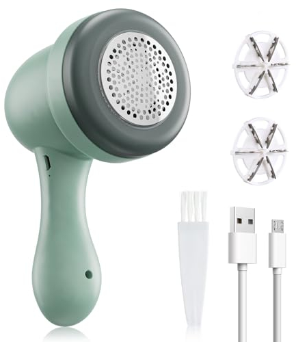 Levapelucchi Elettrico Portatile, USB Ricaricabile Rasoio Elimina Pelucchi Potente ed Efficace per abiti e Tessuti, Vestiti, maglioni, mobili, lana, Moquette