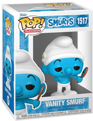 Funko POP! TV: Smurfarna - Vanity Smurf - SMURFS - Vinylfigur för samlare - Presentidé - Officiell Merchandise - Leksaker för barn och vuxna - TV-fans - Modellfigur för samlare och utställning