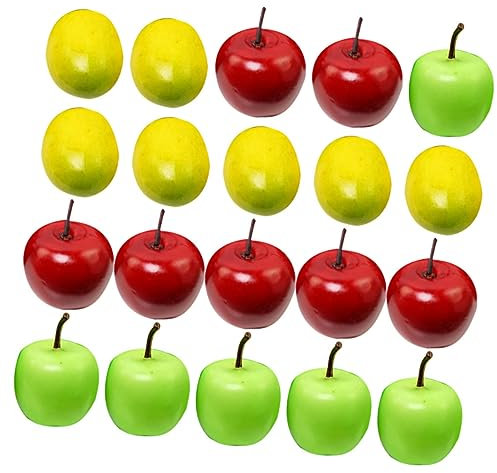RORPOIR 90stücke Künstliche Früchte Mini Kunstäpfel Schaumstoffäpfel Modell Apfel Deko Äpfel Imitationsäpfel Für Obstteller Tischdeko Fotorequisiten Heimdekoration