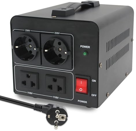 Transformador elevador y reductor de 220 V a 110 V Convertidor de voltaje de 110 V a 220 V Transformador de potencia de 1000 W,1000VA